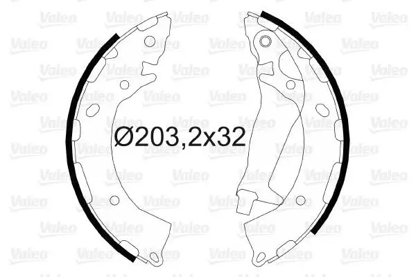 VALEO Hyundai Getz 1.4 ve Kia Rio 1.25 Arka Fren Balatası 32 mm