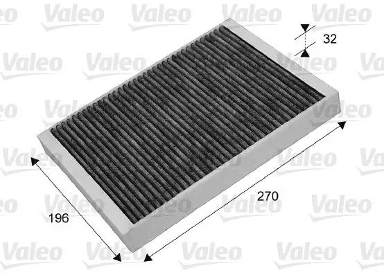 VALEO Citroen C5 2.0 Hdi ve Peugeot 407 2.0 Aktif Karbonlu Polen Filtresi 270 mm