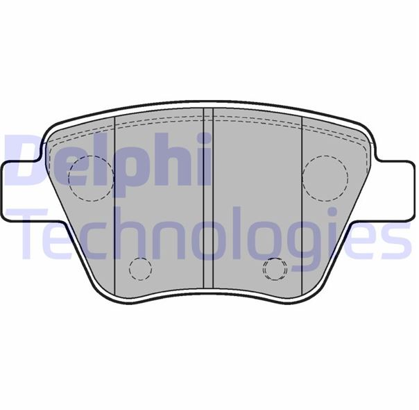 DELPHI Arka Fren Balatası 109 mm, Audi A1 Seat Leon Volkswagen Caddy III Uyumluluğu