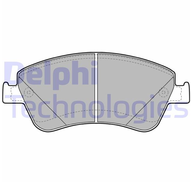 Delphi Fren Balatası Ön (136 mm) (Toyota Corolla D4D)