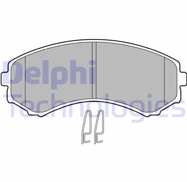 Delphi Fren Balatası Ön (139 mm) (Pajero II 2.5TD 90-00)