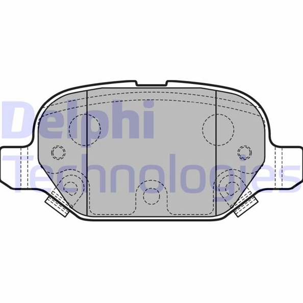 Delphi Arka Fren Balatası (Fiat Panda, Canguro)