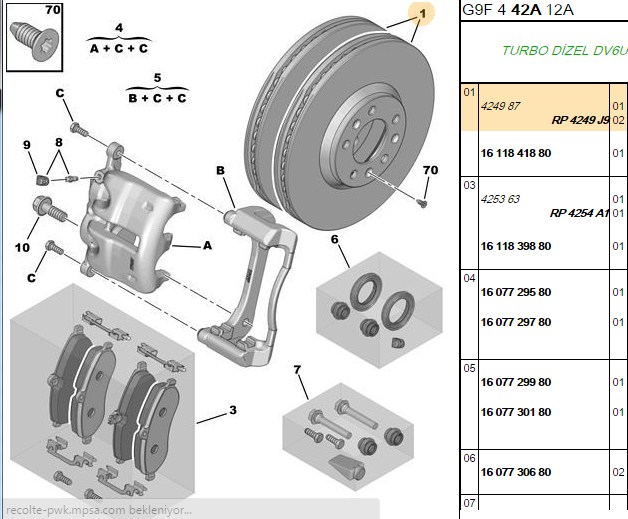 FREN DISKI ON [8D-280mm] JUMPY 16 HDI 90 8V 07- 9HH (DV6DUM