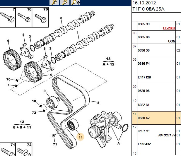GATES Peugeot 406 ve 407 2.0 Eksantrik Gergi Rulmanı 29,7 mm