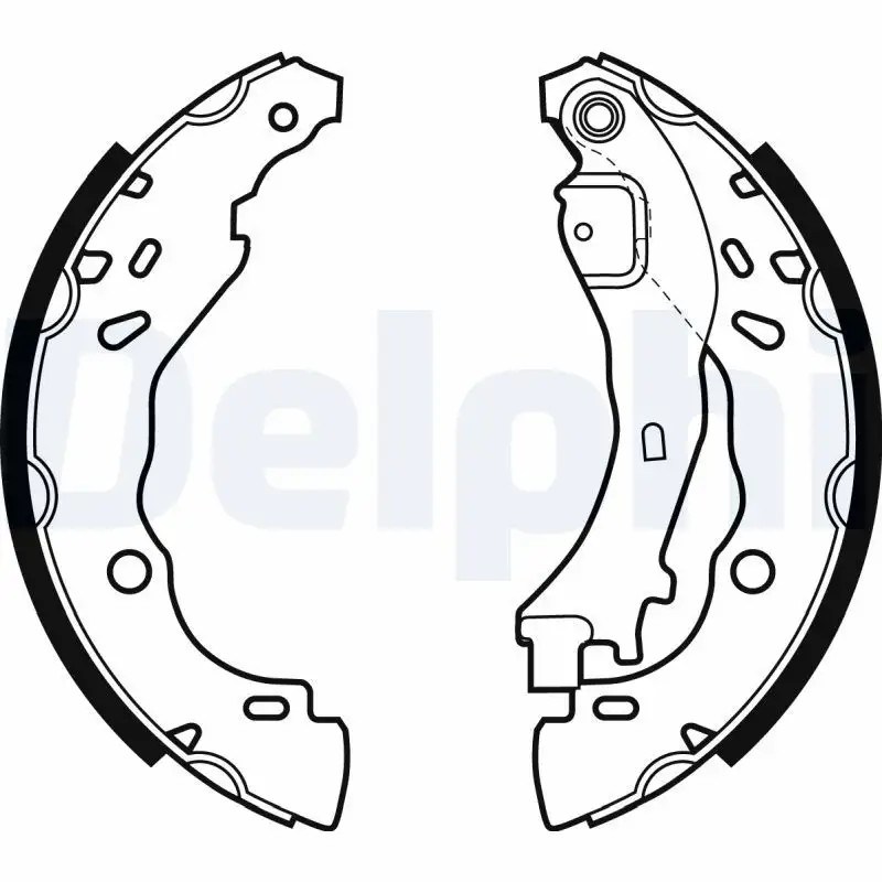 DELPHI Citroen C3 1.4 ve 1.6 Hdi Arka Fren Balatası 203×39 mm