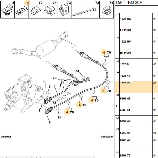 Eksoz Agraf DW10BTED4 (Peugeot 307, 308, 407, 508, 607, 807, Expert III, C4, C5, X7, C8, Jumpy III, Scudo III)