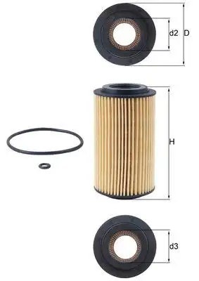 MAHLE Opel Vectra C, Vectra B 2.0 Dti Yağ Filtresi (OEM-Orjinal)