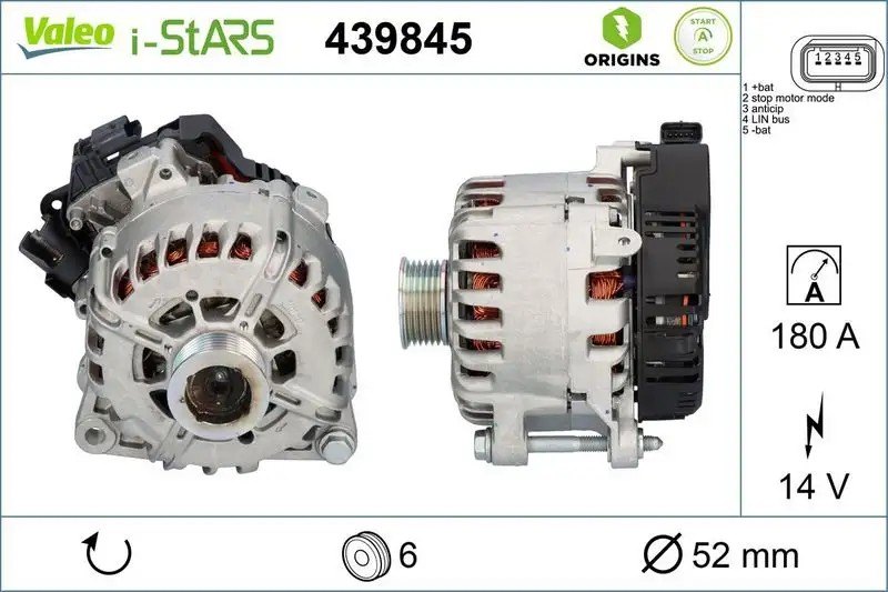 VALEO Peugeot 5008, Citroen C5 Alternatör ST60C017