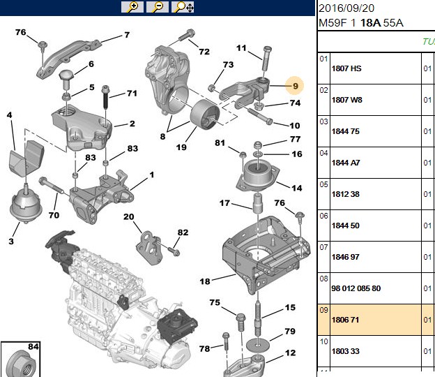 MOTOR TAKOZU BERLINGO I ALT 16 HDI 05-
