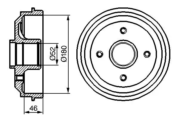 BOSCH Peugeot 106 1.1 ve Citroen Saxo 1.4 Arka Fren Kampanası 247 mm