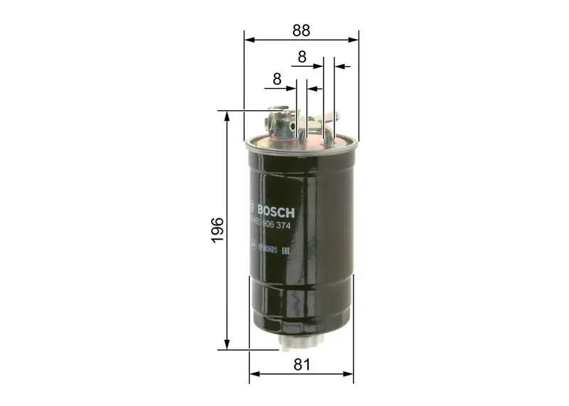 BOSCH Volkswagen Bora ve Passat B5 1.9 Tdi Mazot Filtresi 0450906374