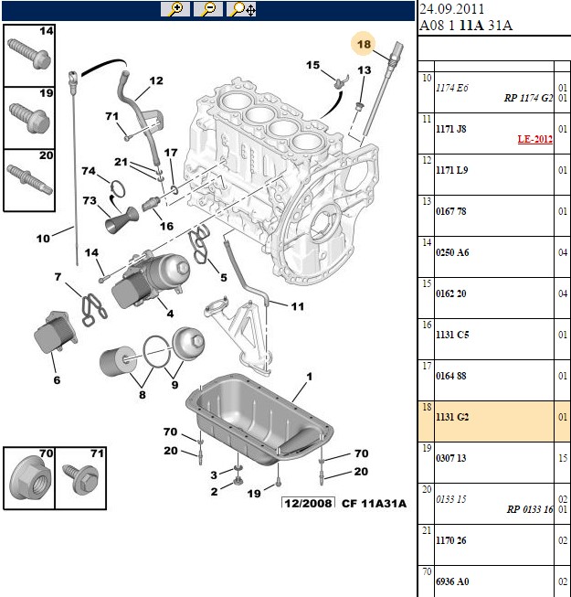 YAG SEVIYE MUSURU PEUGEOT P26 P2008 P3008 PARTNER EXPERT CITROEN C-ELYSEE C3 C4 DV4TD