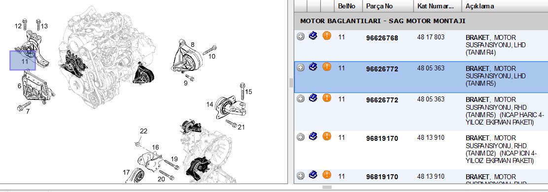 Şanzıman-Motor Bağlantı Takozi (Chevrolet Captiva, Opel Antara)