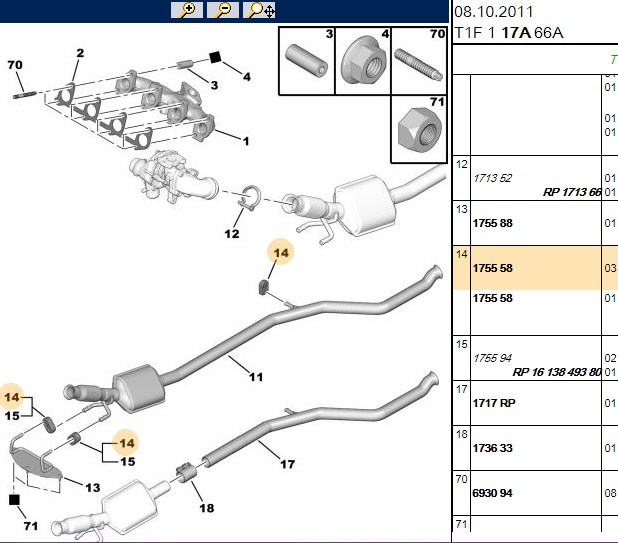SUSTURUCU TASIYICI LASTİĞİ  206 206 306 PARTNER C2 XSARA BERLINGO