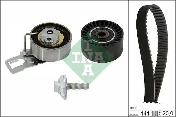 INA Ford C-Max / Peugeot 208 / Citroen C4 Cactus 1.6 Triger Seti 20 mm 141 Diş