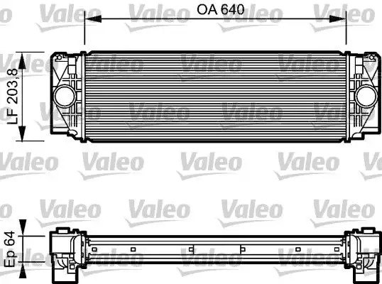 VALEO Mercedes Sprinter 313/315/415/515 Cdi Turbo Radyatörü 640×203×64 mm
