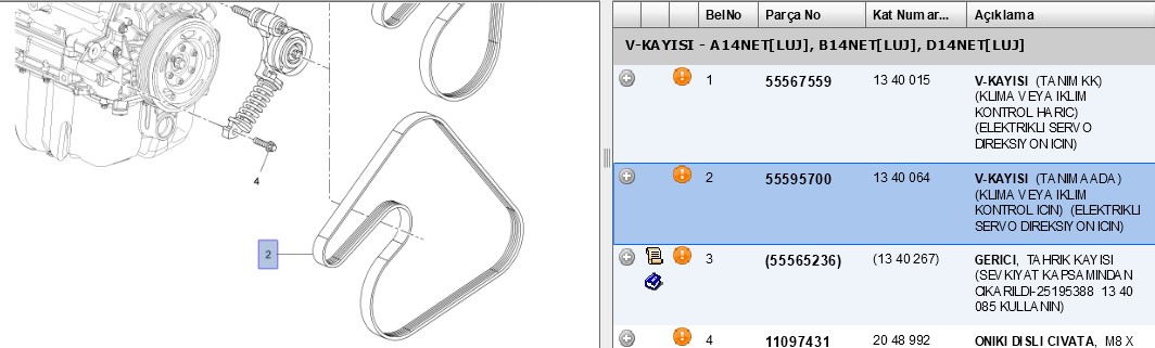 PSA V Kayışı (V6 PK 1390) (Opel Adam, Mokka A14NET, A12XEL 1340064)