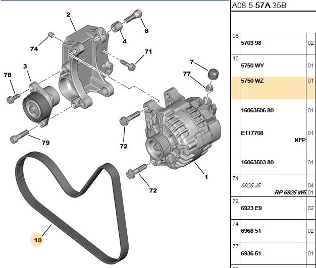 Roadmax Alternatör Kayışı (6PK1070) (Caddy II, Golf II, Golf V, Passat, 306, 406, XSARA)