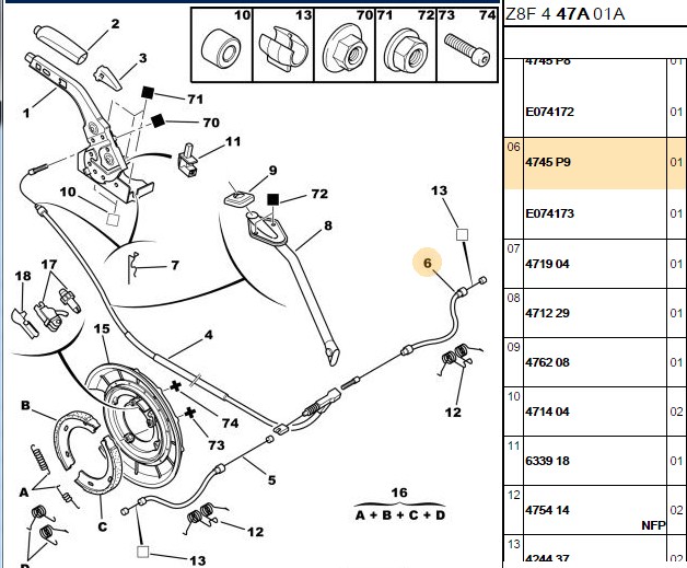 El Fren Kampanası Arka Sağ (Peugeot P607)