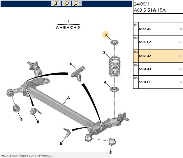 RAPRO Citroen C3 1.6 Hdi & 1.6 Arka Amortisör Yay Lastiği (Üst) R51591
