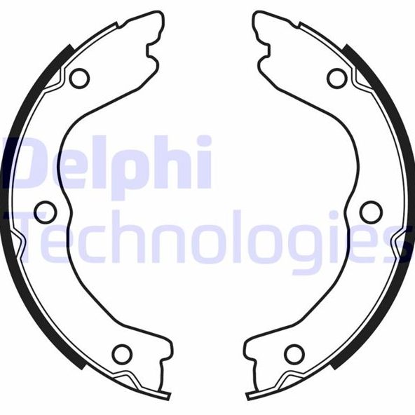 Delphi El Fren Balatası (170x22 mm) (Nissan X-Trail 2.0, 2.2DCI, 2.5 01-)