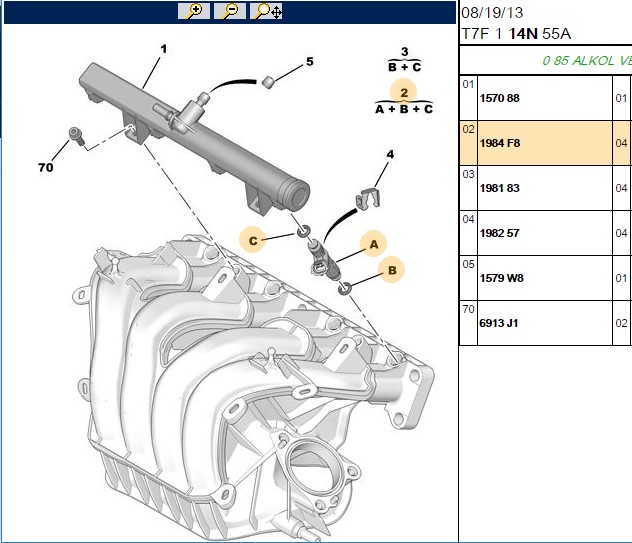 PSA Enjektör EW10A 307 308 407 C4 C5 Jumpy