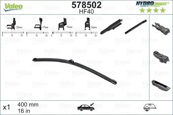 VALEO Bmw X1 18i, 20d ve X1 16d İçin Silecek Süpürgesi (400 mm) X1