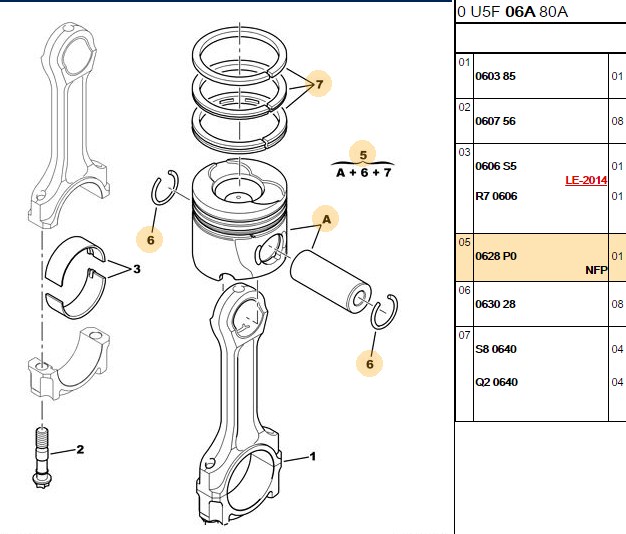 Piston 85.00 mm (STD) (Peugeot Boxer, Citroen Jumper)