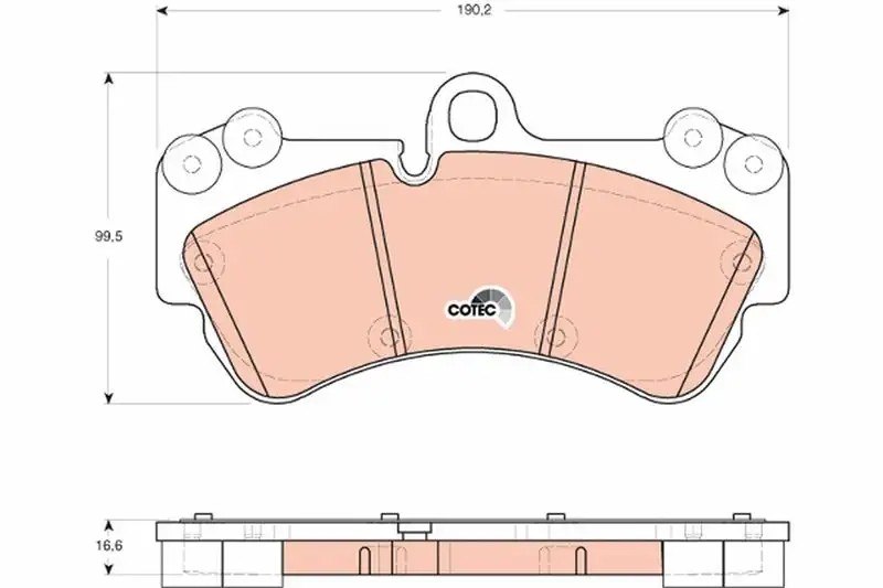 TRW Volkswagen Touareg 3.2 ve Porsche Cayenne 3.0 Ön Fren Balatası 190,2 mm
