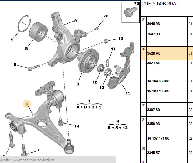 ALT SALINCAK CITROEN / FIAT / PEUGEOT DİSPATCH  JUMPY /