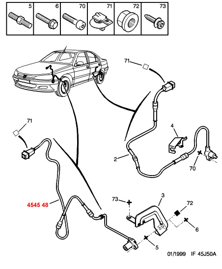 ABS SENSORU ON PEUGEOT 406