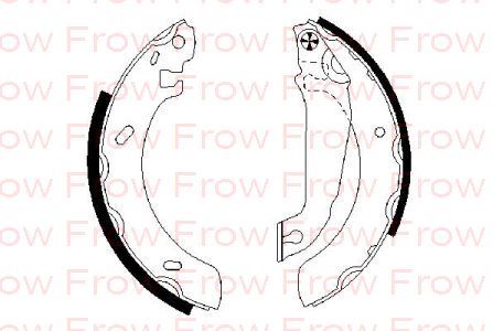 PABUCLU BALATA (203X38 MM) FORD ESCORT V-VI-VII 13 14 90-99 ORION III 13 14 90-93 (ABS SIZ)