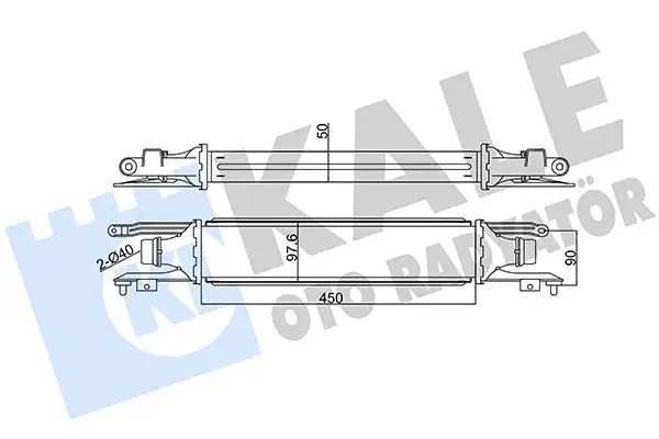 KALE Opel Corsa D 1.3 Cdti Turbo Radyatörü 450 mm