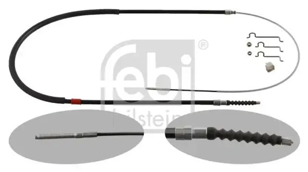 FEBI BMW 530i E39, 528i E39, 520i E39, 530d E39 Sol Arka El Fren Halatı 1.924 mm