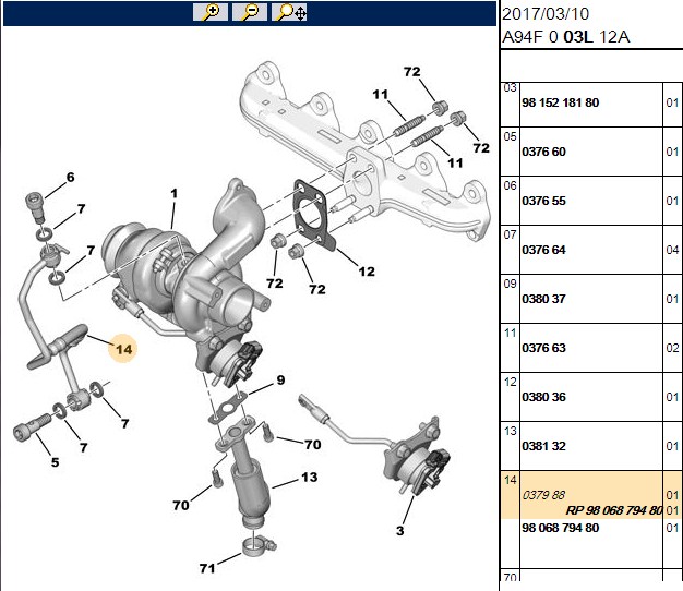 Turbo Yağ Hortumu (Peugeot P206+ P207 P208 P2008 P3008 P301 P308 P4008 P5008 P508 Expert 3 Partner Tepee Citroen C3 C4 C5 C5 X7 C-Elysee DS3 DS4 Jumpy)