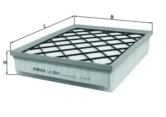 MAHLE BMW X6 35d Hava Filtresi 322 x 255 x 50,3 mm