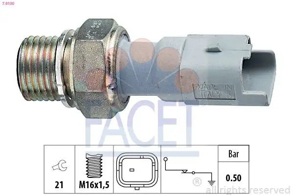 FACET Fiat Scudo ve Citroen Berlingo Yağ Müşürü M16x1,5 0,5 bar