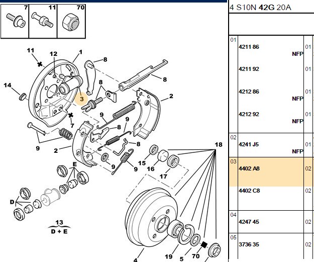 TEKER SILINDIRI (2064MM) P106  XSARA SAXO LAGUNA MEGANE 96-