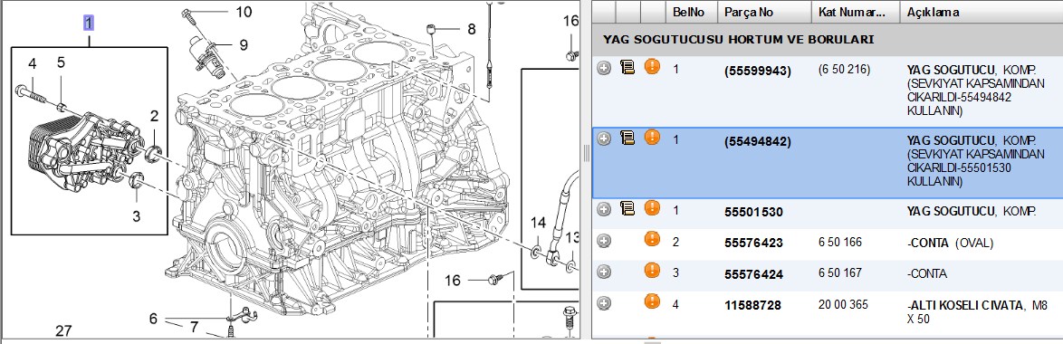 YAG SOGUTUCUSU B16DTH ASTRA J