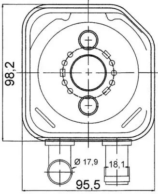 MAHLE Audi A6 2.5 Tdi Yağ Soğutucu Halka Tip Conta ile 98x95x72 mm