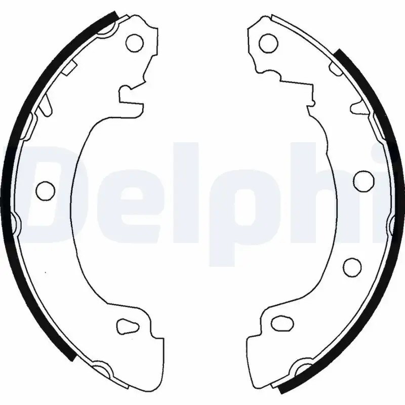 DELPHI Renault Megane 1.4, 1.5 dCi, 1.6, 1.9, 2.0 Arka Fren Balatası 203x38 mm