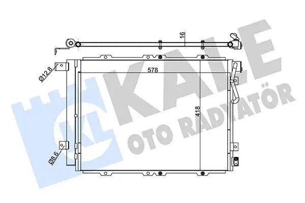 KALE Klima Radyatörü 558x418x16 mm Kurutuculu
