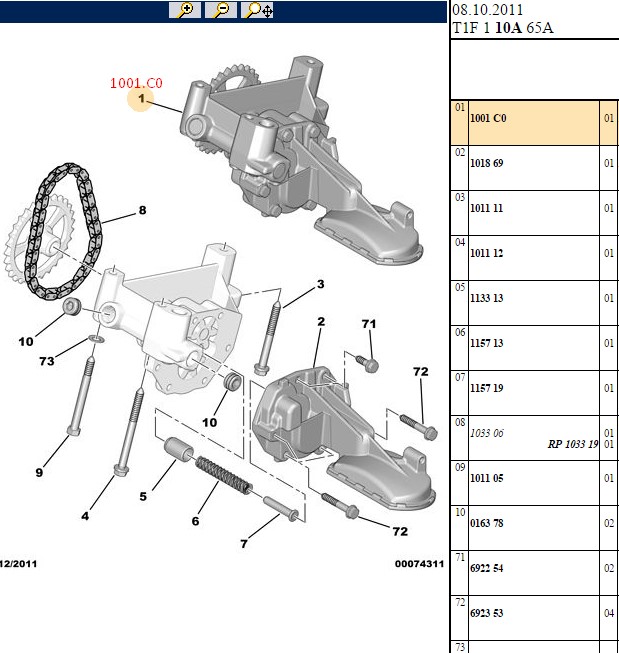 FALLONE Yağ Pompası (Peugeot P307 P406 P607 Citroen C4 C5 20HDI DW10TED)