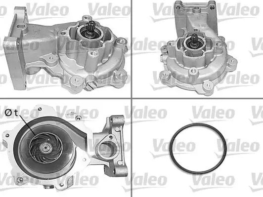 VALEO Ford Mondeo 2.0 Tdci Su Pompası Kayış Kasnağı Contalar ile Kapaksız