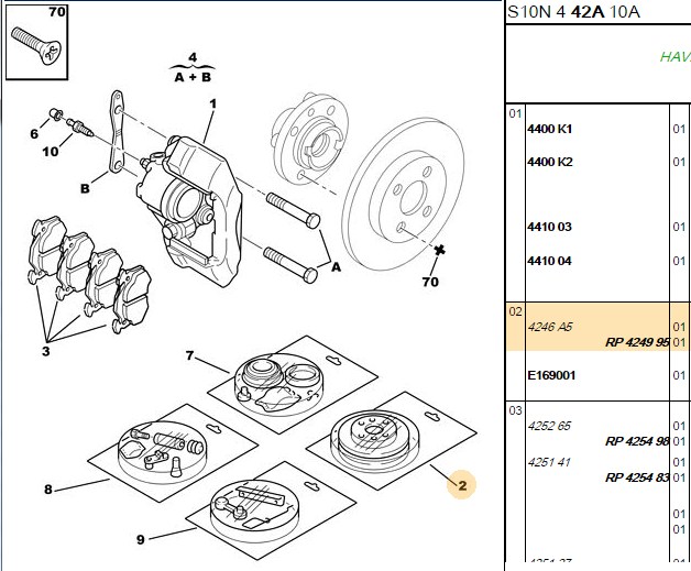 FREN DISKI ON (4D 247mm)  C15 SAXO P106 P206 P306 P309 P405  87-