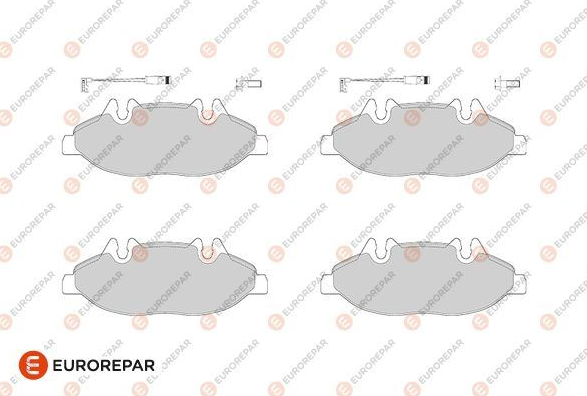 Eurorepar ERP Fren Balatası Ön (164 mm) (Vito 639 Viano 03 Tamir Takım)