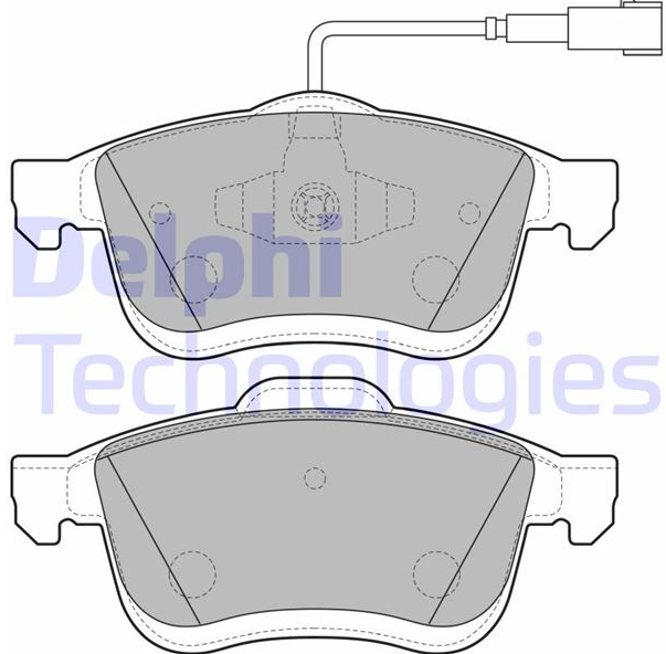Fren Balatası Ön (156.4 mm) (Fiat Doblo 09-, Punto Evo 10-, Delta III 08-)