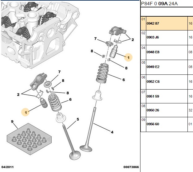 FROW Opel Astra L 1.6 16V Eksoz Supap İticisi