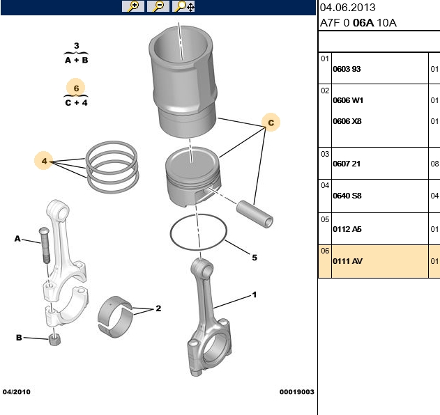 MAHLE Peugeot 307, 207, 206 ve Citroen C4 1.4 Piston Kit 75.00 mm (STD)