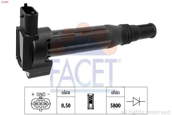 FACET Peugeot 2008 208 Corsa F Crossland X Citroen C4 Cactus C3 Elysee DS3 Ateşleme Bobini